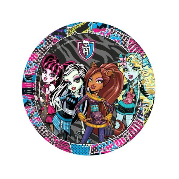 Monster High Kağıt Tabak